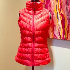 Athleta Red Puffer Vest